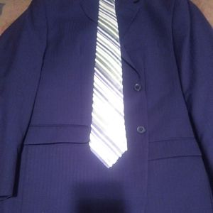 2 Button 50L 44/32 Navy Blue Suit. Pants are Flat front